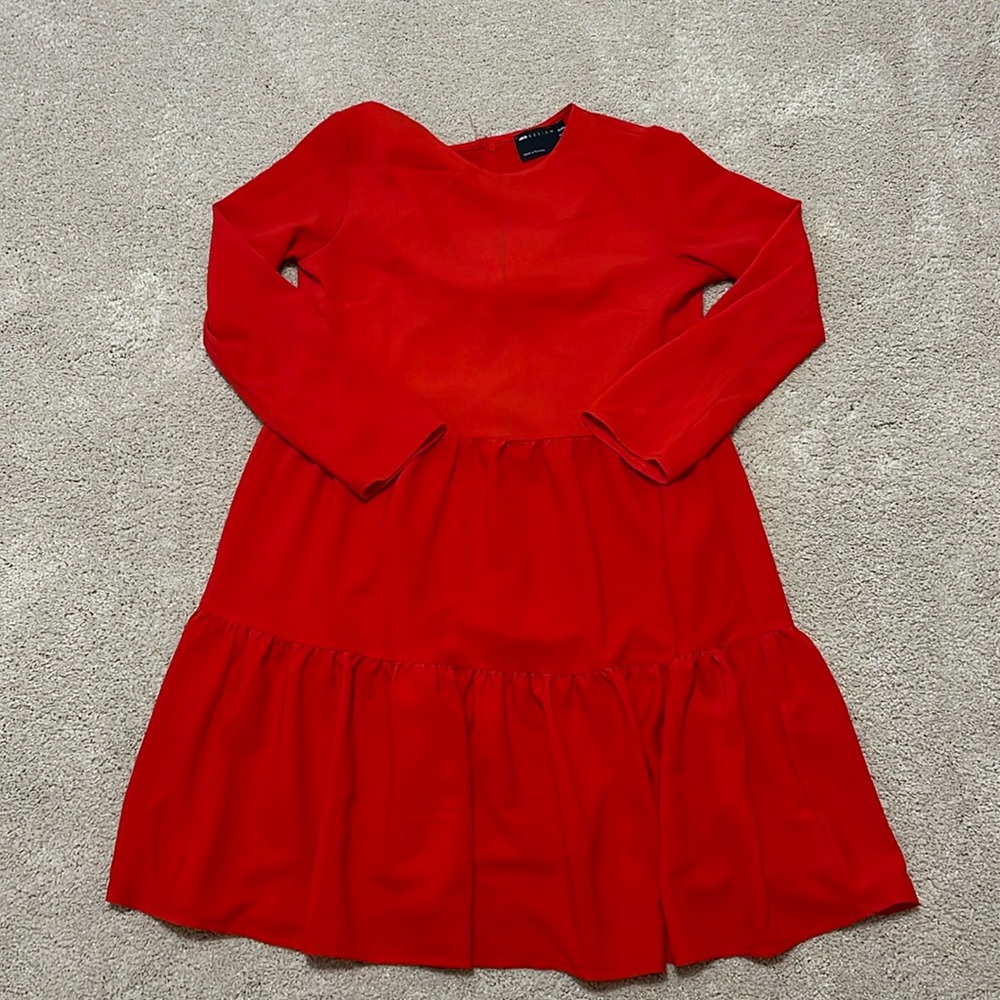 Petite Red Mini Dress